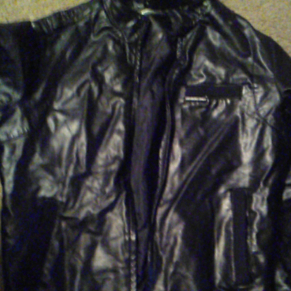 Faux real members only leather jacket size S
